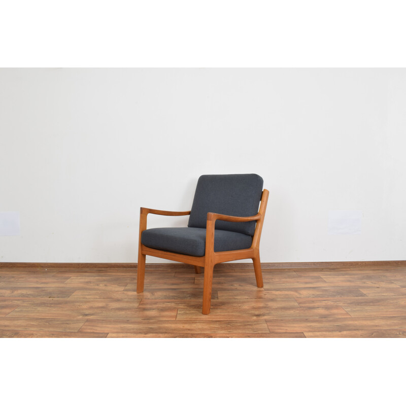 Pair of vintage Teak Armchairs by Ole Wanscher for Poul Jeppesens Mobelfabrik, Danish 1950s