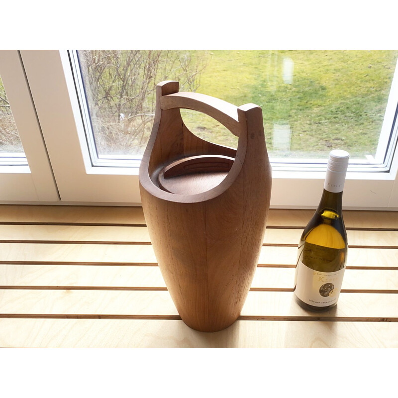 Vintage Teak Ice Bucket by Jens Quistgaard for Dansk, Denmark 1950s