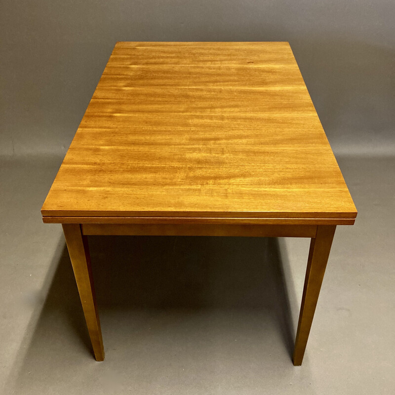 Vintage teak high table and 4 chairs, Scandinave 1950s