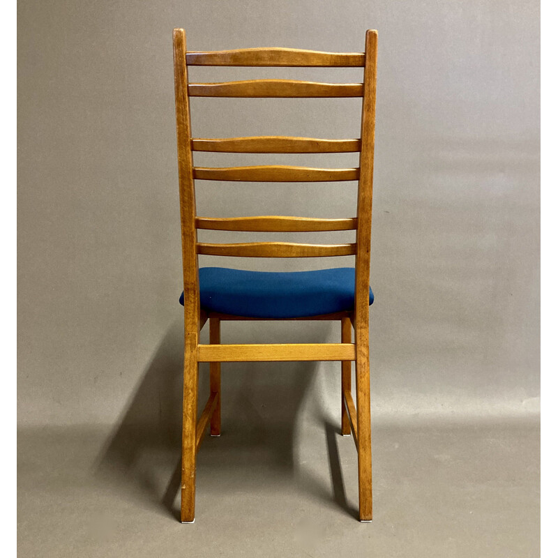 Table haute et 4 chaises vintage en teck, Scandinave 1950