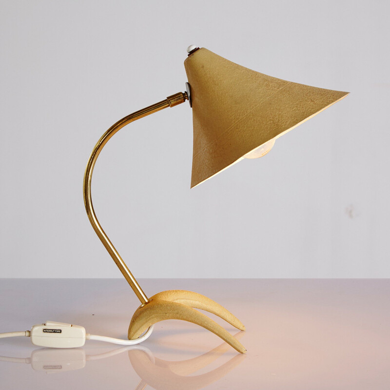 Vintage Table Lamp with Crow Feet by Louis Kalff for Philips 1950s