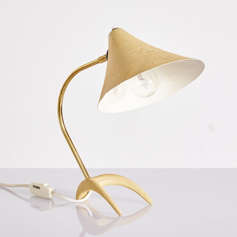 Vintage Table Lamp with Crow Feet by Louis Kalff for Philips 1950s