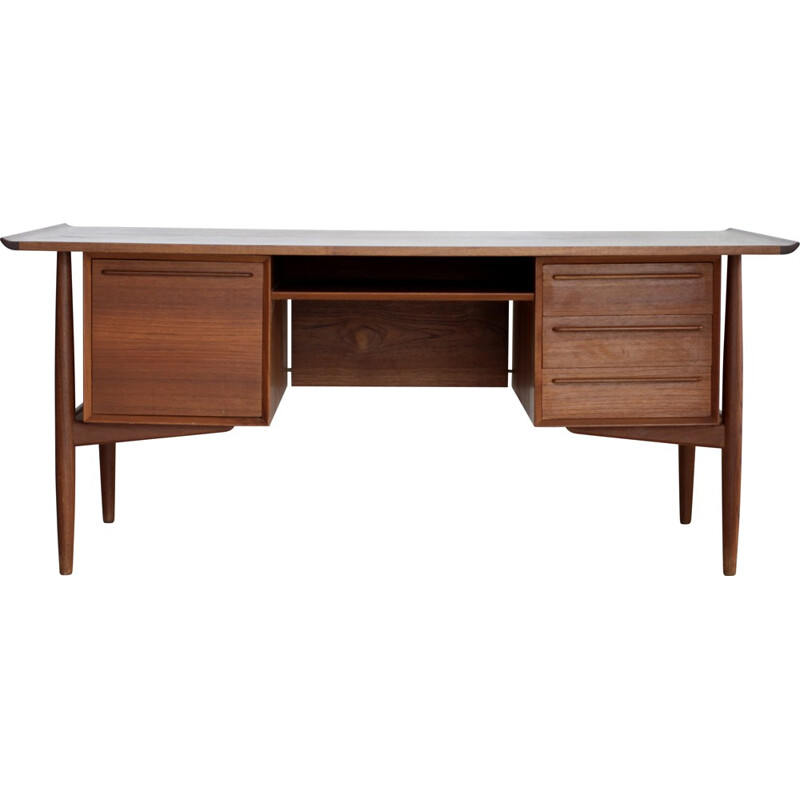 Bureau H. P. Hansen danois en bois de teck, Arne VODDER - 1960