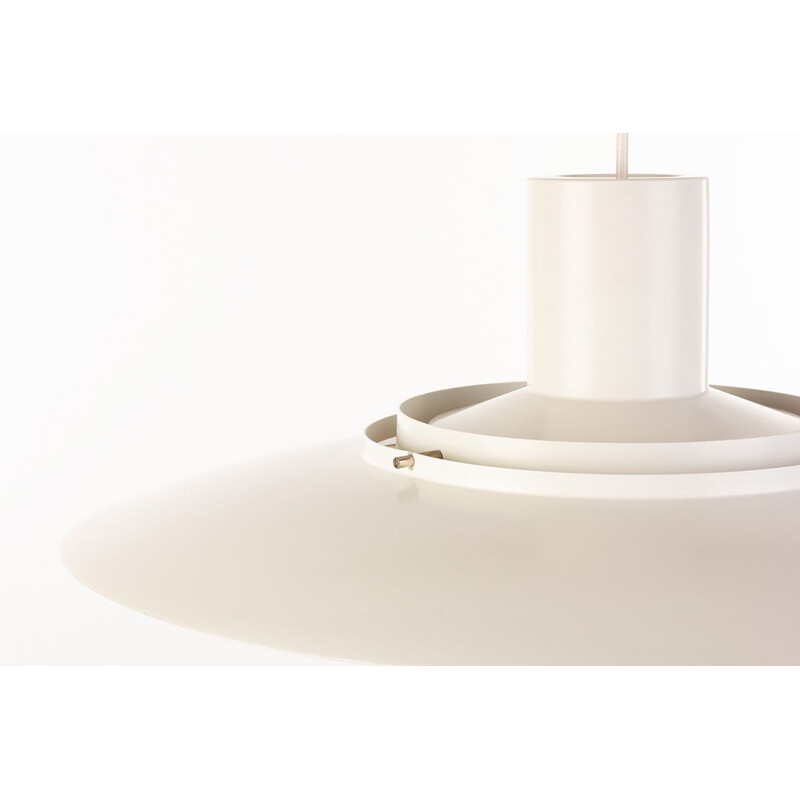 Vintage white lacquered lamp P376 by Preben Fabricius and Jorgen Kastholm for Nordisk Solar, Denmark 1960