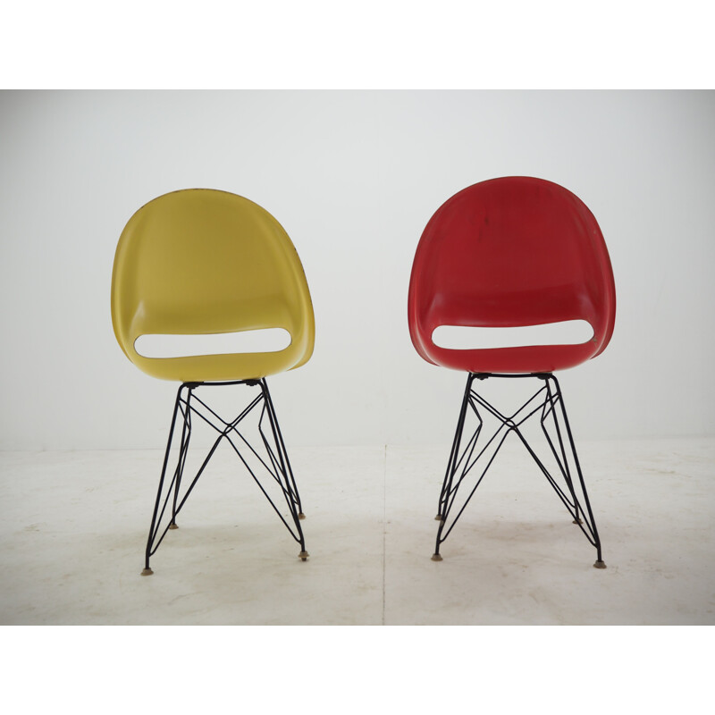 Par de cadeiras de Vértice vintage de Miroslav Navratil 1960