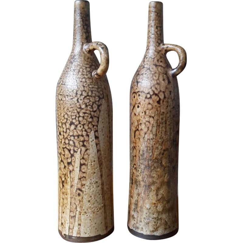 Pair of Dutch vases in ceramic, Hannie MEIN - 1960s