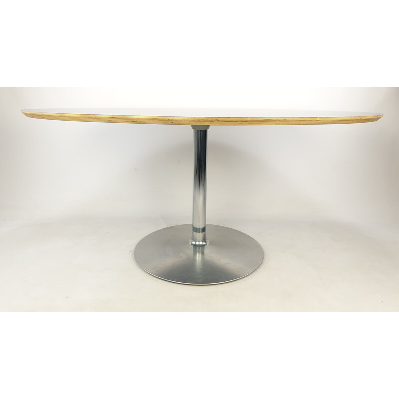 Vintage Oval Dining Table by Pierre Paulin for Artifort 1980s