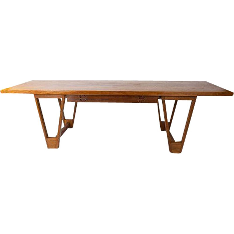 Vintage teak coffee table by Illum Wikkelso, 1960