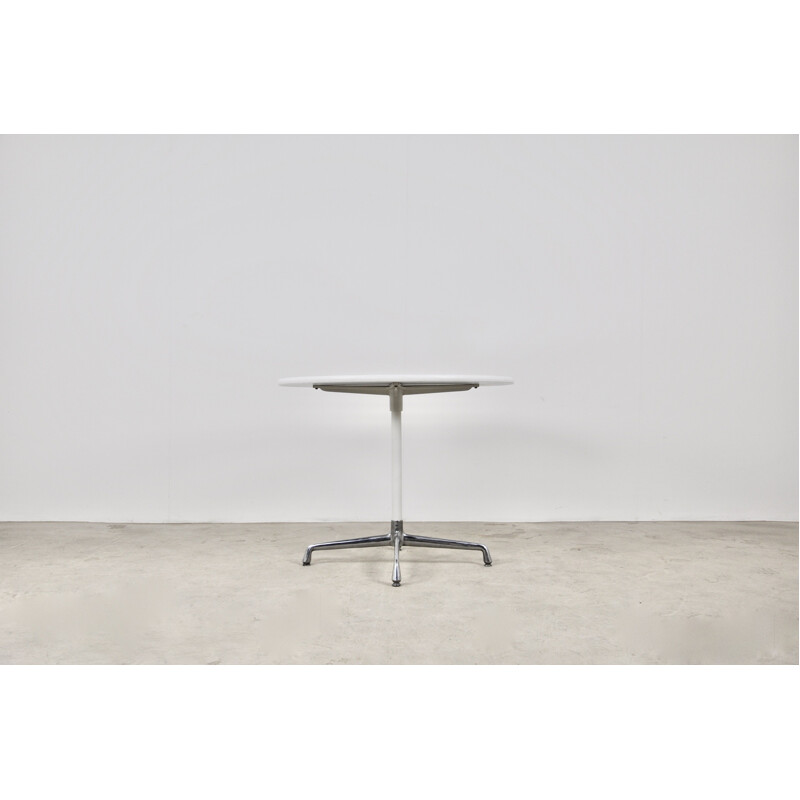 Vintage White Dining Table by Charles & Ray Eames for Herman Miller 1970s