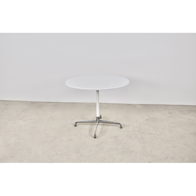 Vintage White Dining Table by Charles & Ray Eames for Herman Miller 1970s