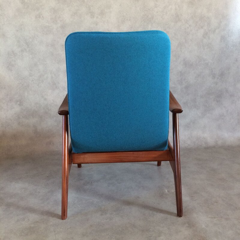 Vintage Lounge Chair By Louis Van Teeffelen for Wébé 1950s