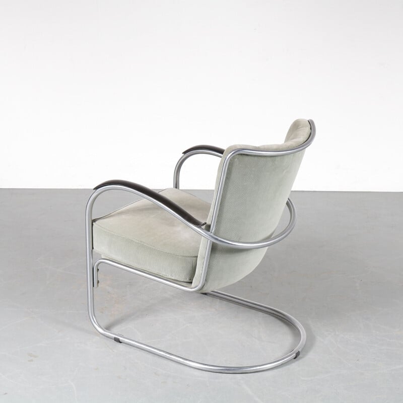 Vintage Model 412 chair by W.H. Gispen for Gispen, Netherlands 1950s