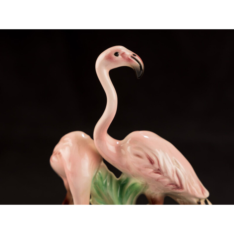 Flamants roses vintage par Goebel, Allemagne 1950