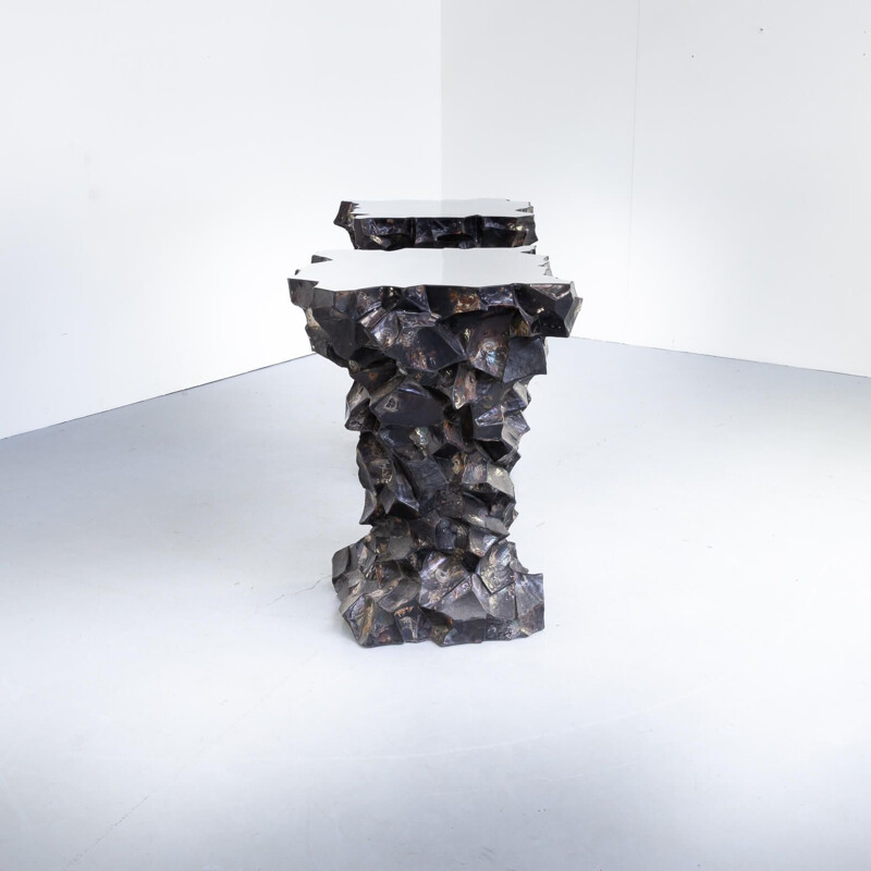 Vintage Daniele Albright Abalone schelp "kolom" console voor Videre Licet 2017