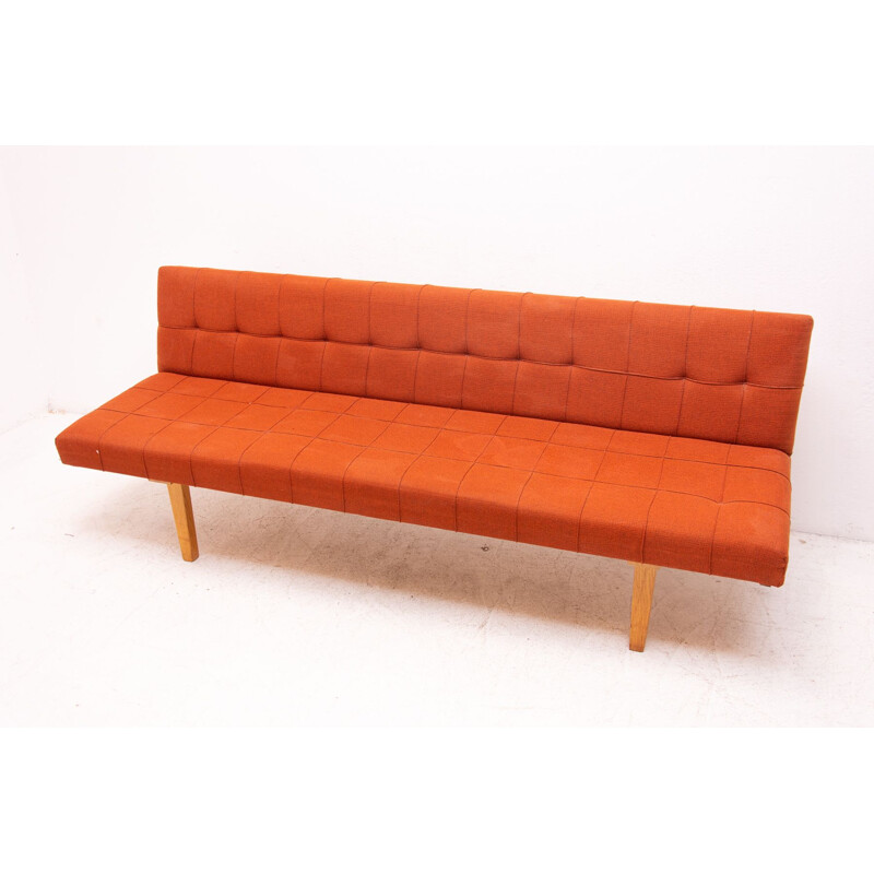 Vintage folding sofa-bench, Czechoslovakia 1960s