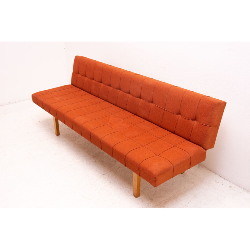 Vintage folding sofa-bench, Czechoslovakia 1960s