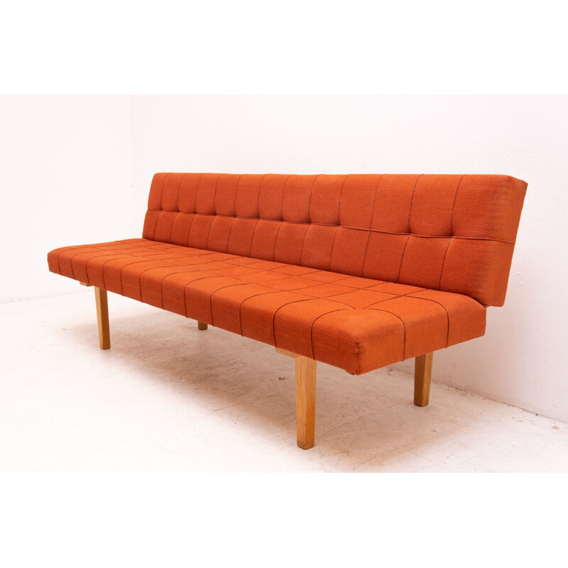 Vintage folding sofa-bench, Czechoslovakia 1960s