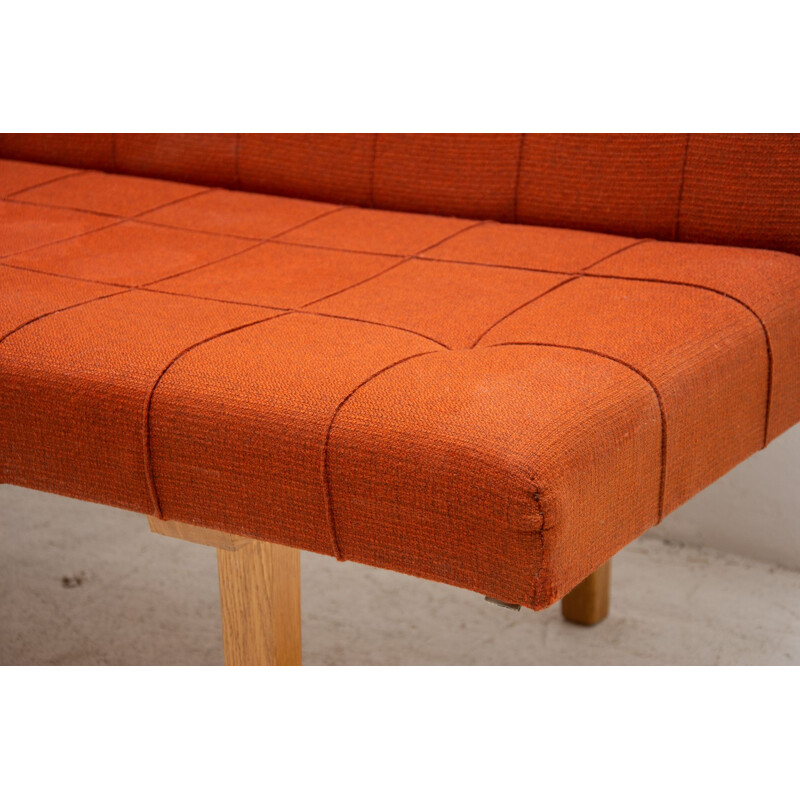 Vintage folding sofa-bench, Czechoslovakia 1960s