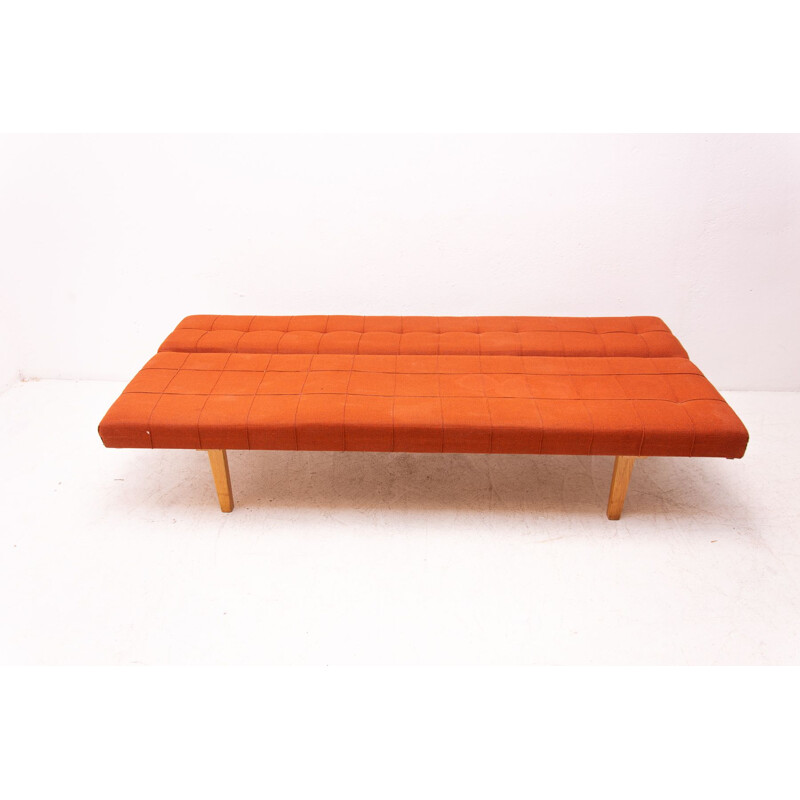 Vintage folding sofa-bench, Czechoslovakia 1960s