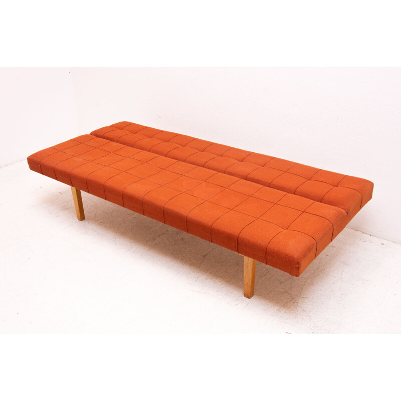 Vintage folding sofa-bench, Czechoslovakia 1960s