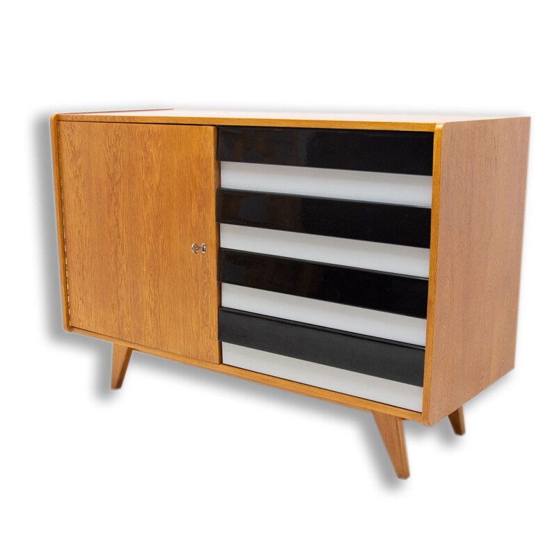 Vintage chest of drawers U-458 by Jiri Jiroutek, Czechoslovakia 1960s