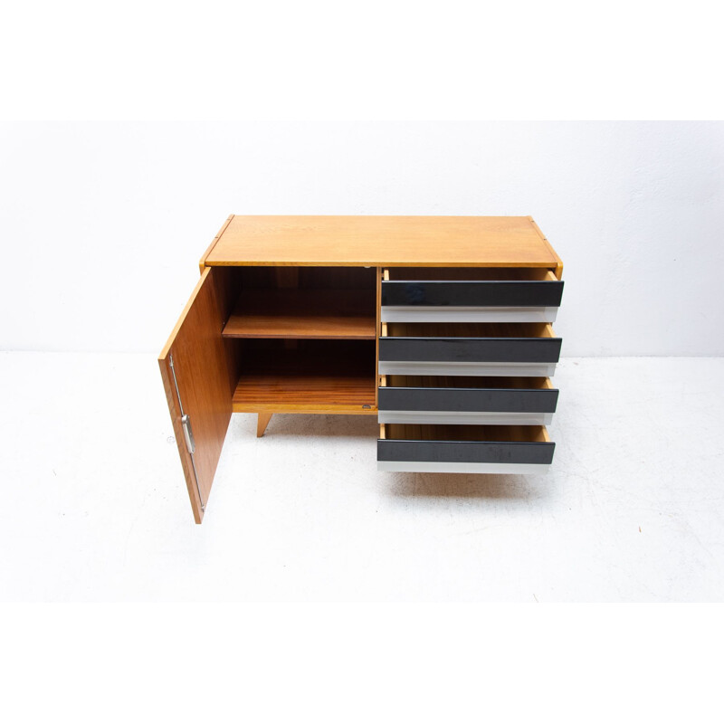Vintage chest of drawers U-458 by Jiri Jiroutek, Czechoslovakia 1960s