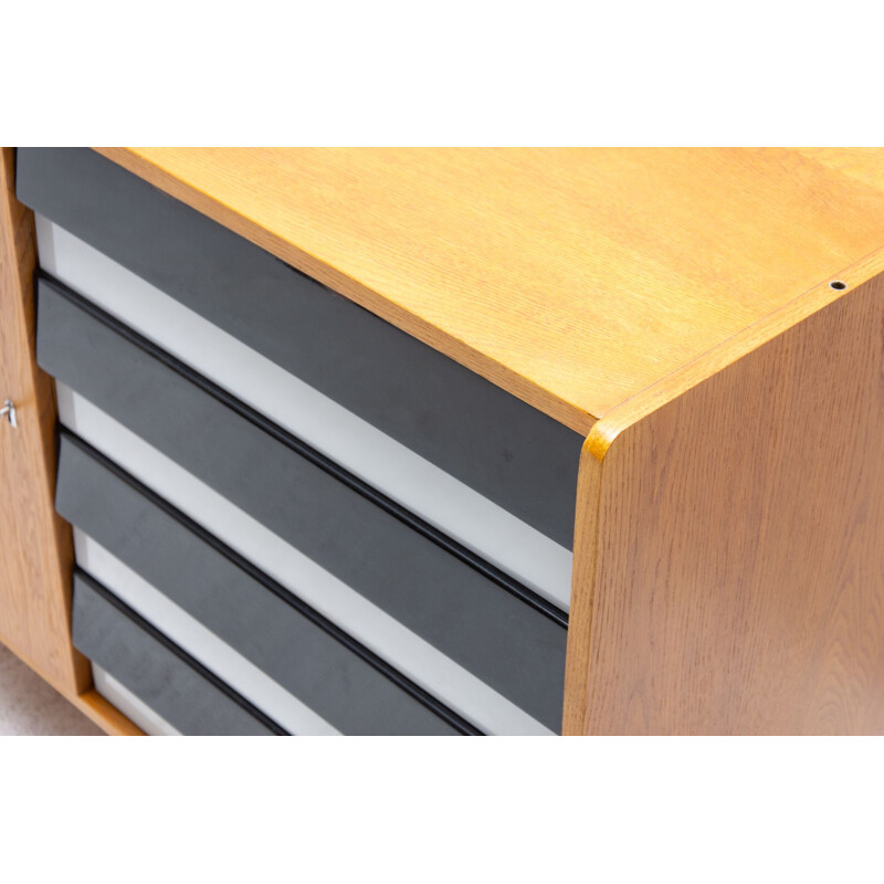 Vintage chest of drawers U-458 by Jiri Jiroutek, Czechoslovakia 1960s