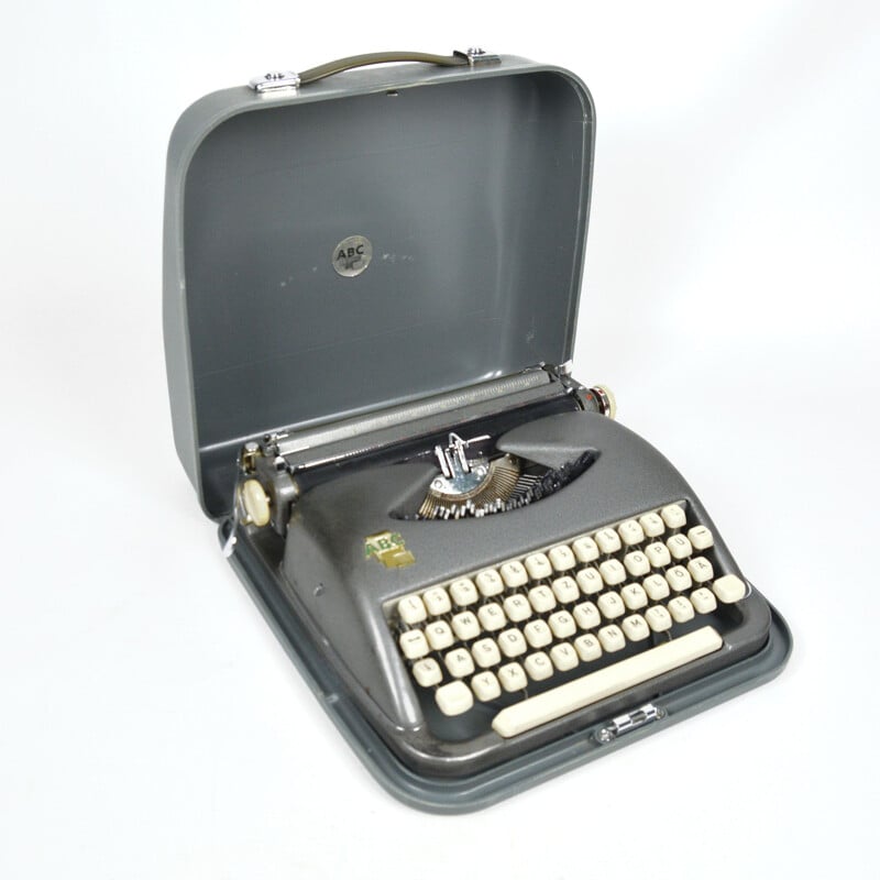Vintage Typewriter ABC Kochs Adlernähmaschinen Werke AG Bielefeld, Germany 1950s