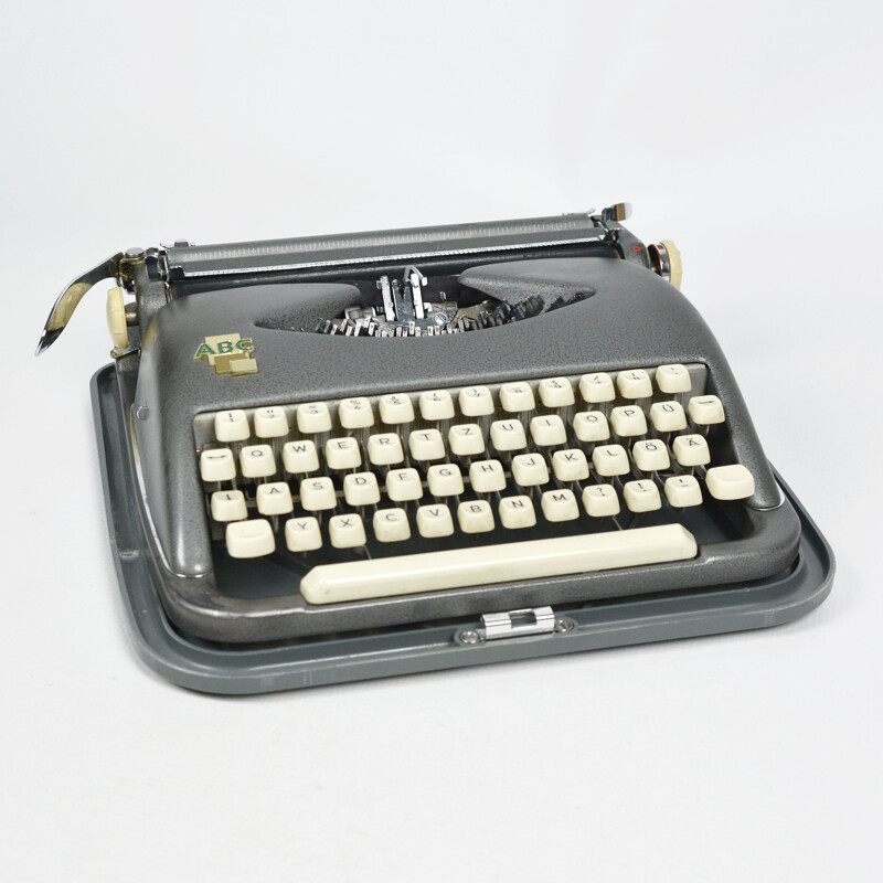 Vintage Typewriter ABC Kochs Adlernähmaschinen Werke AG Bielefeld, Germany 1950s