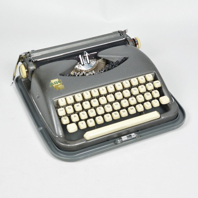 Vintage Typewriter ABC Kochs Adlernähmaschinen Werke AG Bielefeld, Germany 1950s