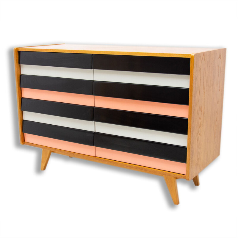 Vintage modernist chest of drawers No U-453 by Jiří Jiroutek, Czechoslovakia