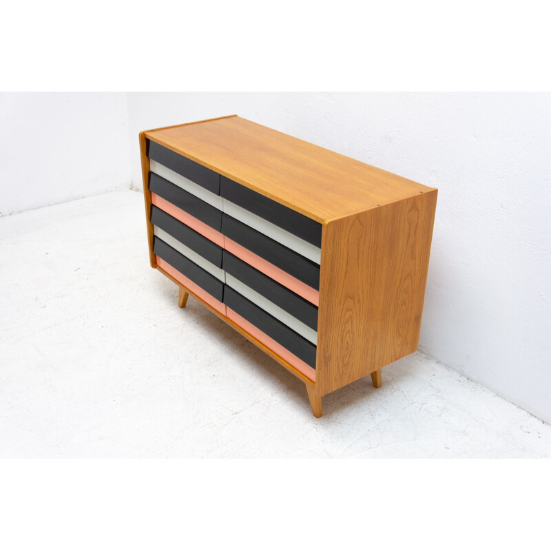 Vintage modernist chest of drawers No U-453 by Jiří Jiroutek, Czechoslovakia