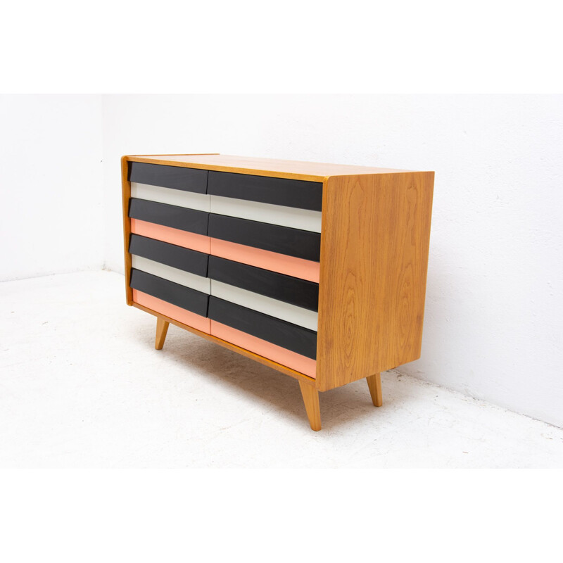 Vintage modernist chest of drawers No U-453 by Jiří Jiroutek, Czechoslovakia