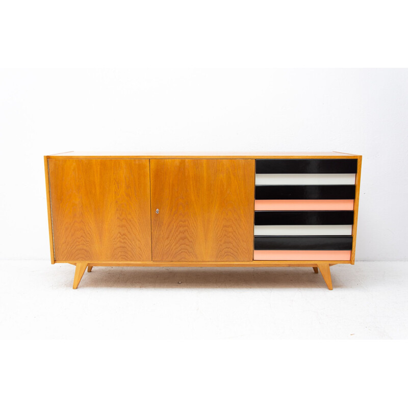 Vintage modernist sideboard No. U-460 by Jiří Jiroutek, Czechoslovakia 1958s