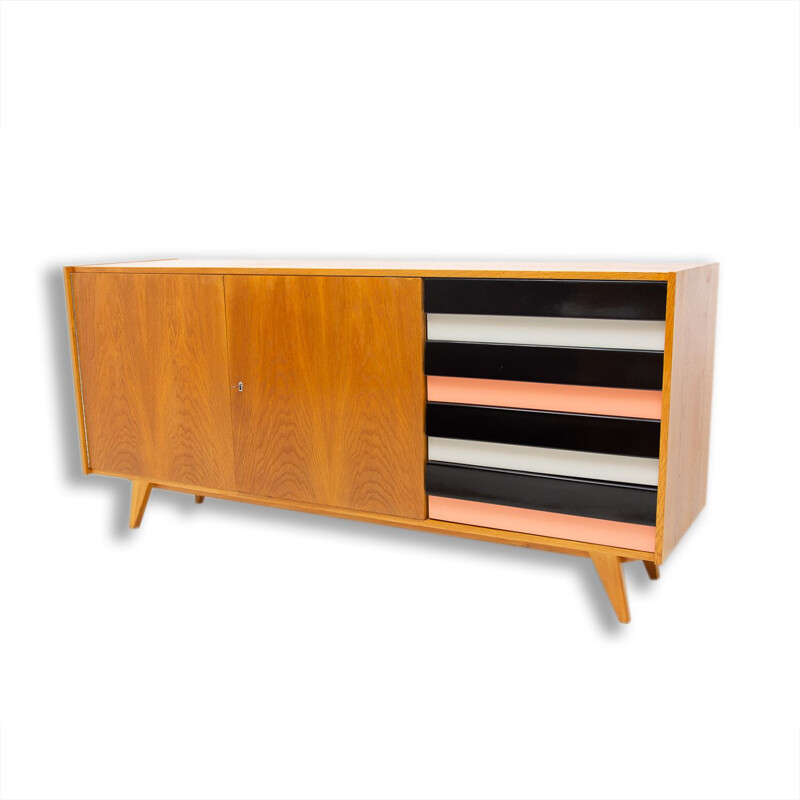 Vintage modernist sideboard No. U-460 by Jiří Jiroutek, Czechoslovakia 1958s