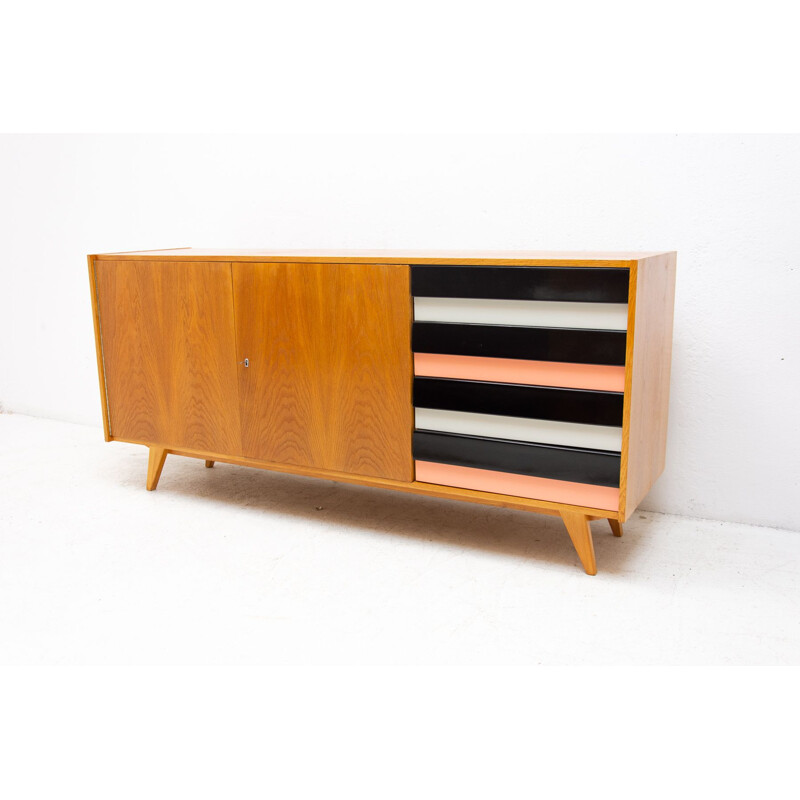 Vintage modernist sideboard No. U-460 by Jiří Jiroutek, Czechoslovakia 1958s