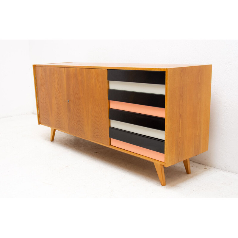 Vintage modernist sideboard No. U-460 by Jiří Jiroutek, Czechoslovakia 1958s