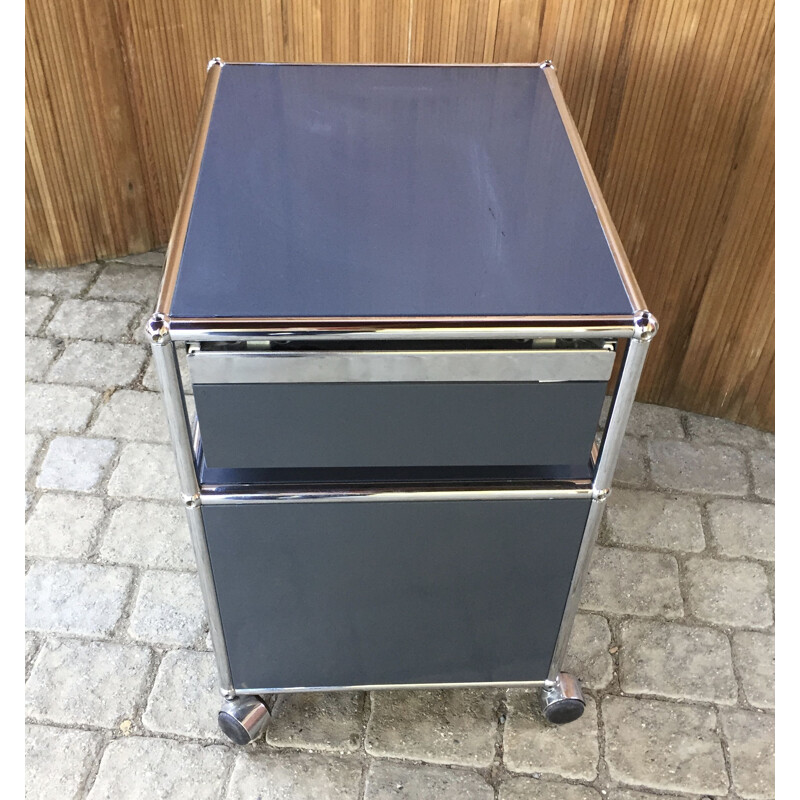 Vintage USM Haller desk or bedside cabinet