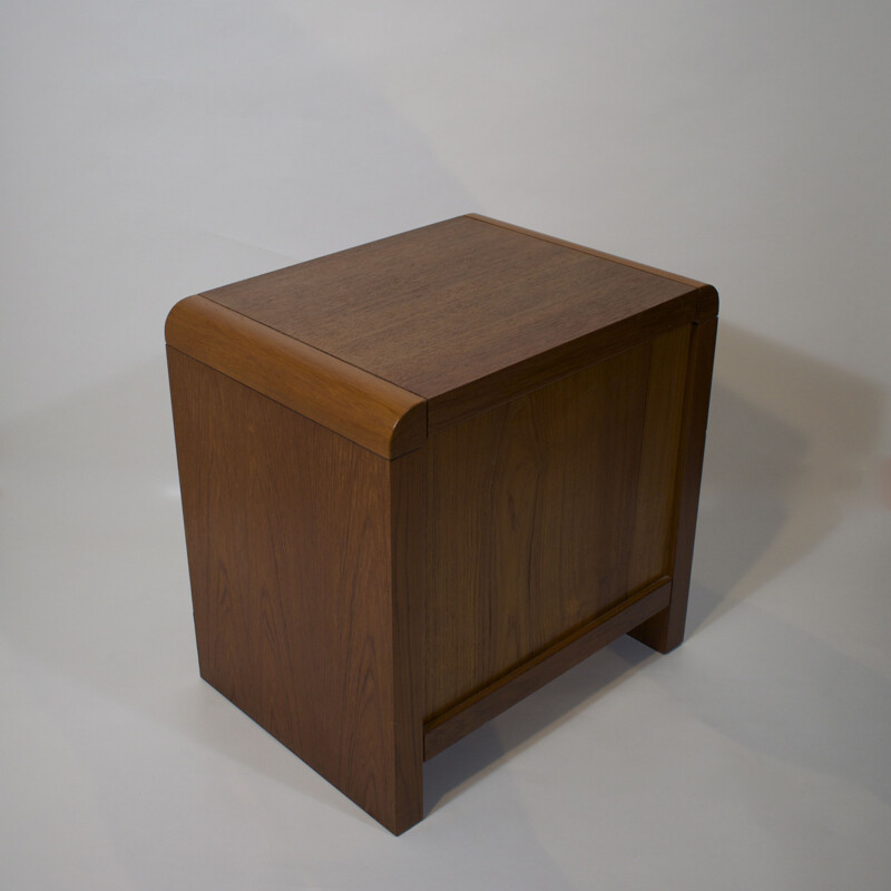 Vintage teak bedside table or sofa end table by Nordisk Andels Eksport, Danish