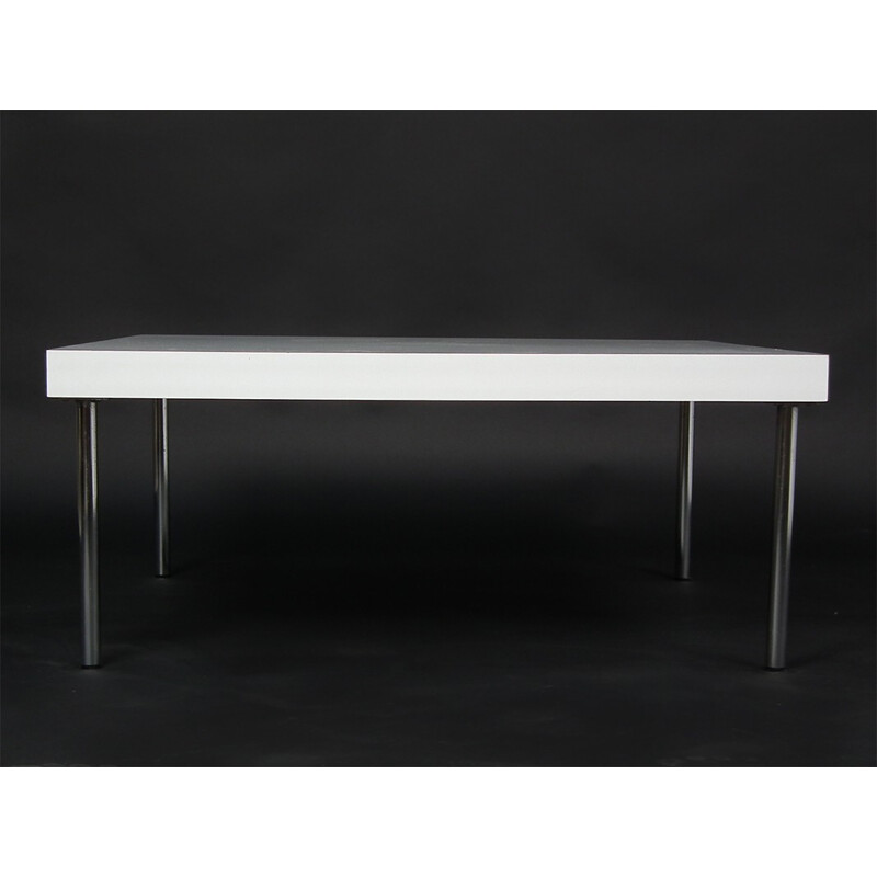 White square coffee table in formica - 1960s