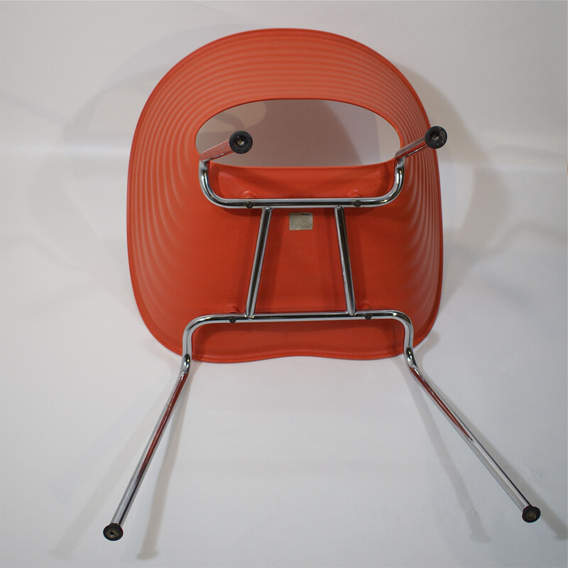 Vintage Tom Vac red orange armchair by Ron Arad by Vitra