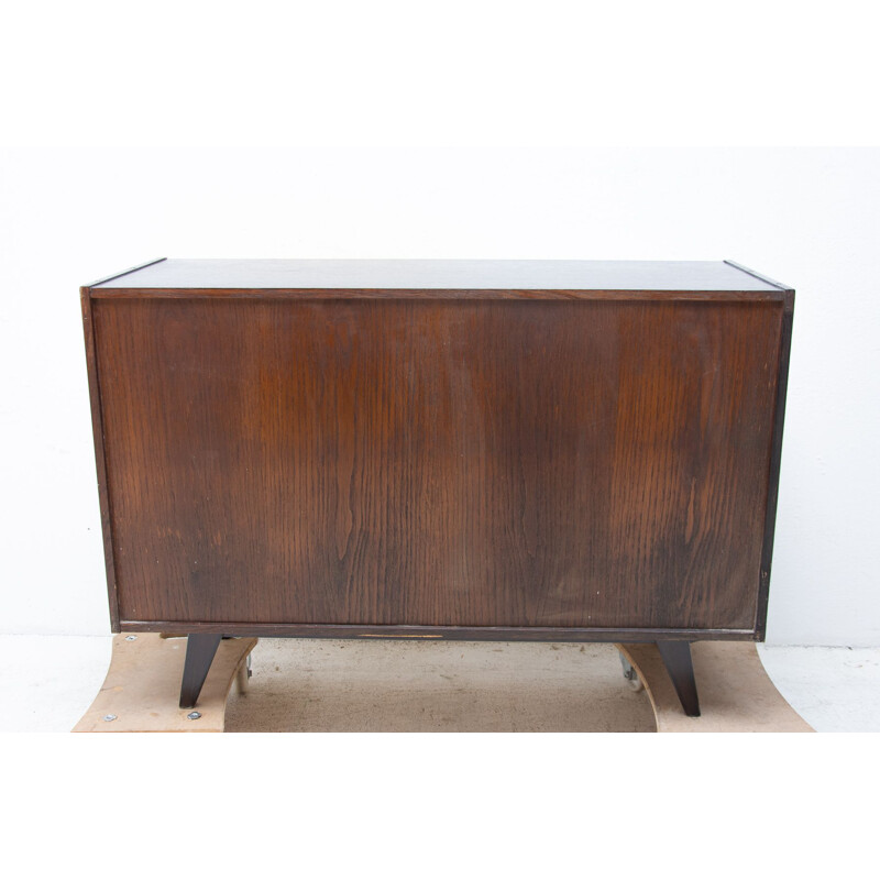 Vintage U-452 beechwood sideboard by Jiří Jiroutek, Czechoslovakia 1960