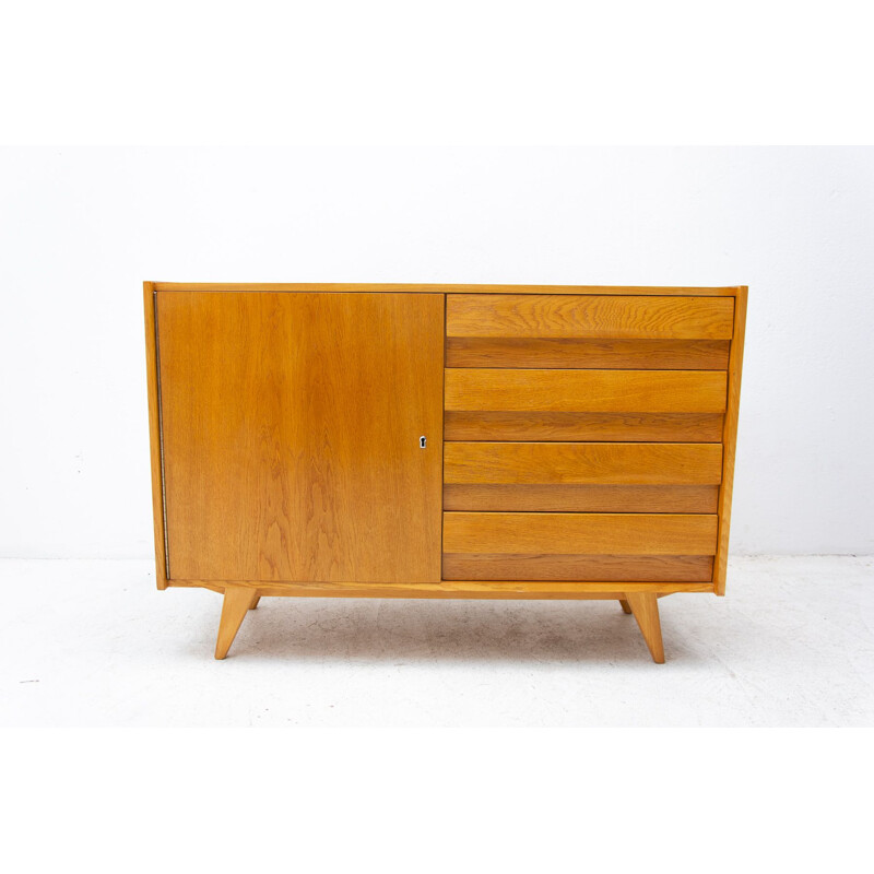 Vintage chest of drawers U-458 by Jiri Jiroutek, Czechoslovakia 1960s