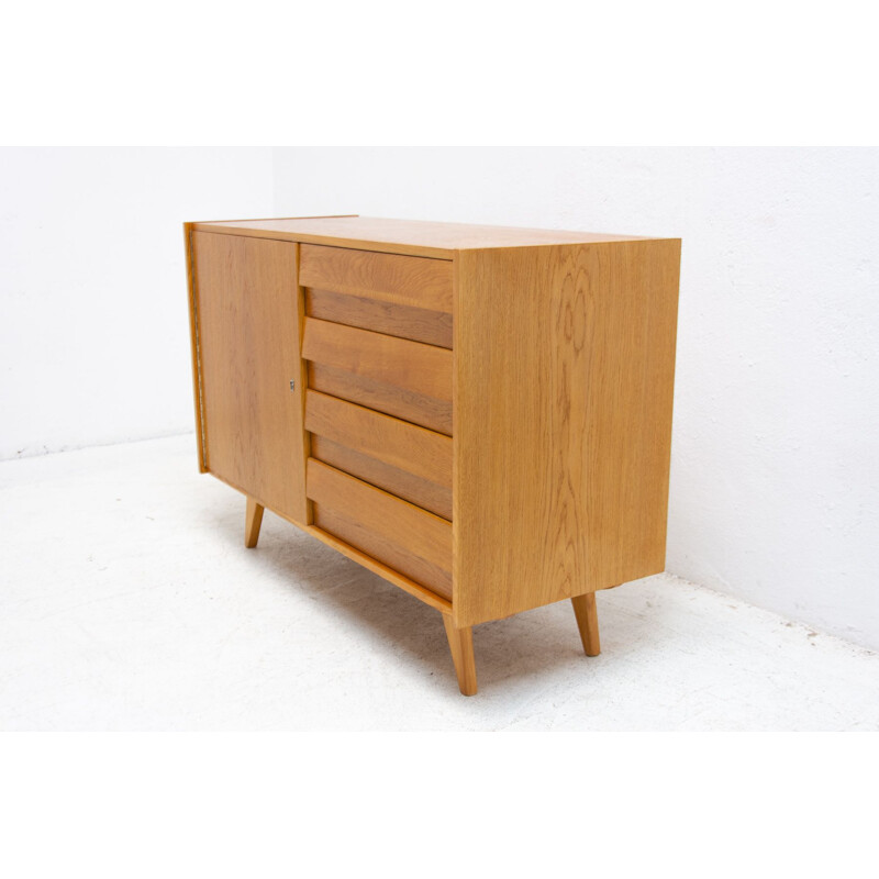 Vintage chest of drawers U-458 by Jiri Jiroutek, Czechoslovakia 1960s