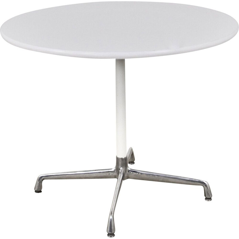 Vintage White Dining Table by Charles & Ray Eames for Herman Miller 1970s