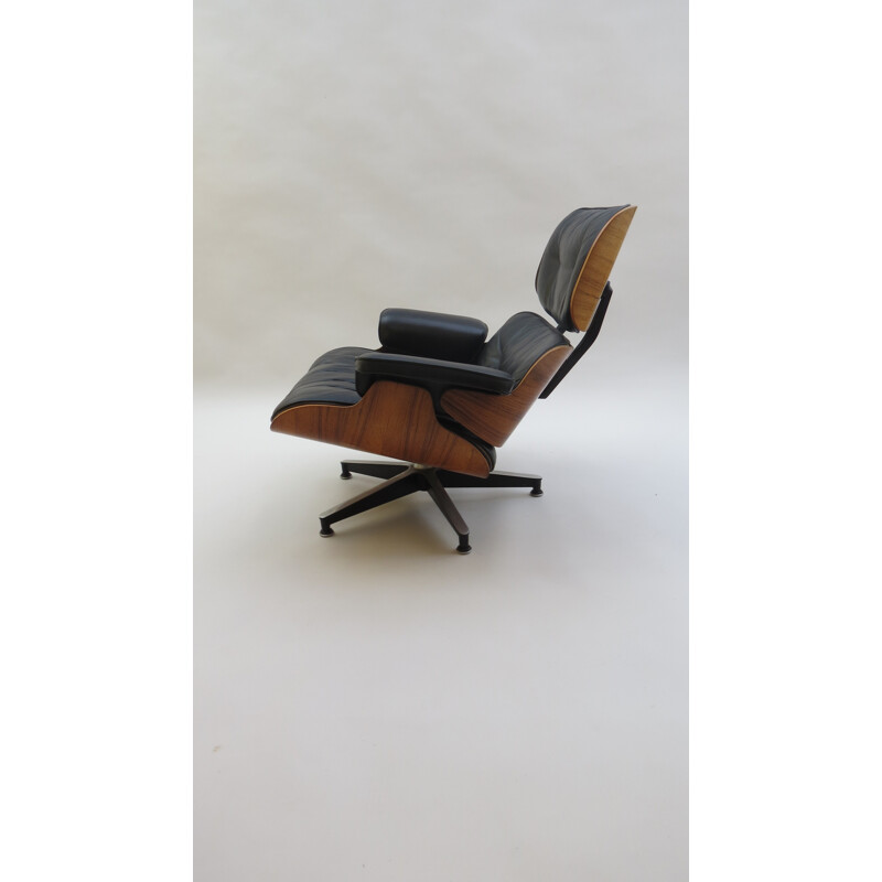 Herman Miller lounge armchair and ottoman, Charles & Ray EAMES - 1970s