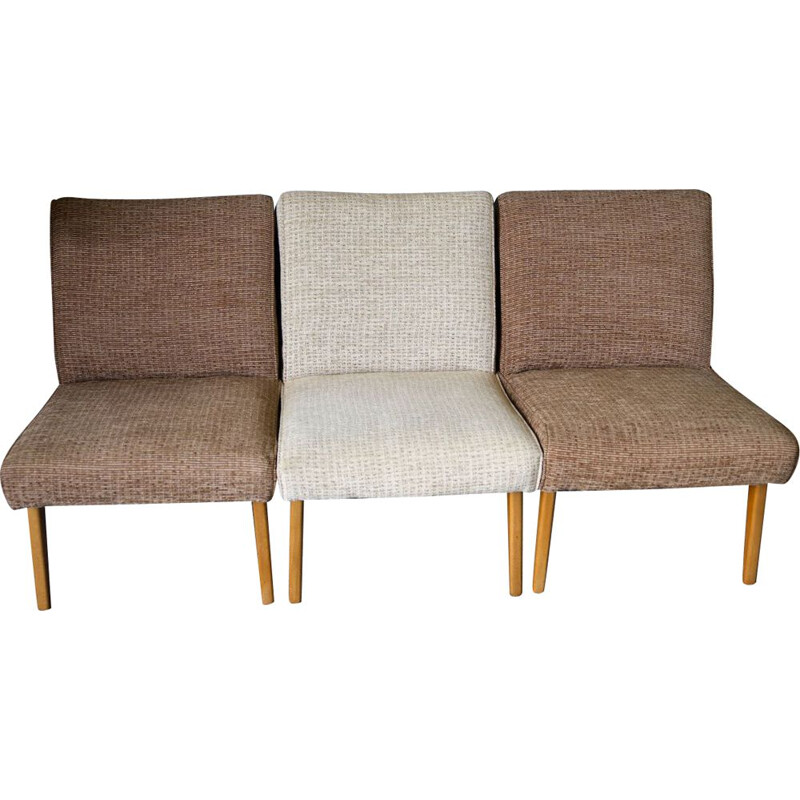 Set of 3 vintage Lounge bar Chairs 1960s