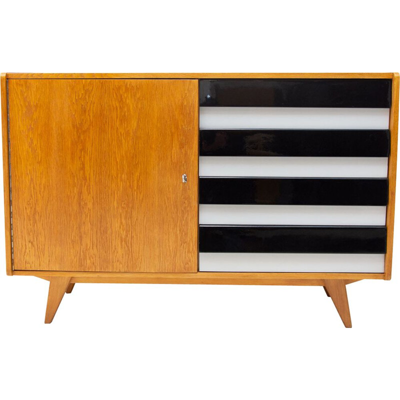 Vintage chest of drawers U-458 by Jiri Jiroutek, Czechoslovakia 1960s