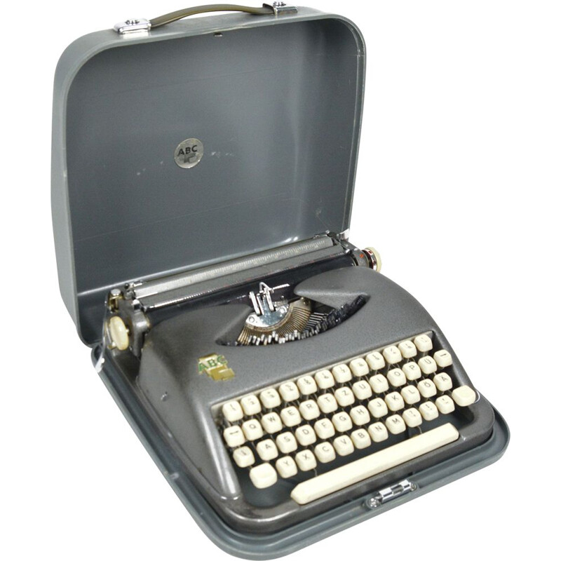 Machine à écrire vintage ABC Kochs Adlernähmaschinen Werke AG Bielefeld, Allemagne 1950