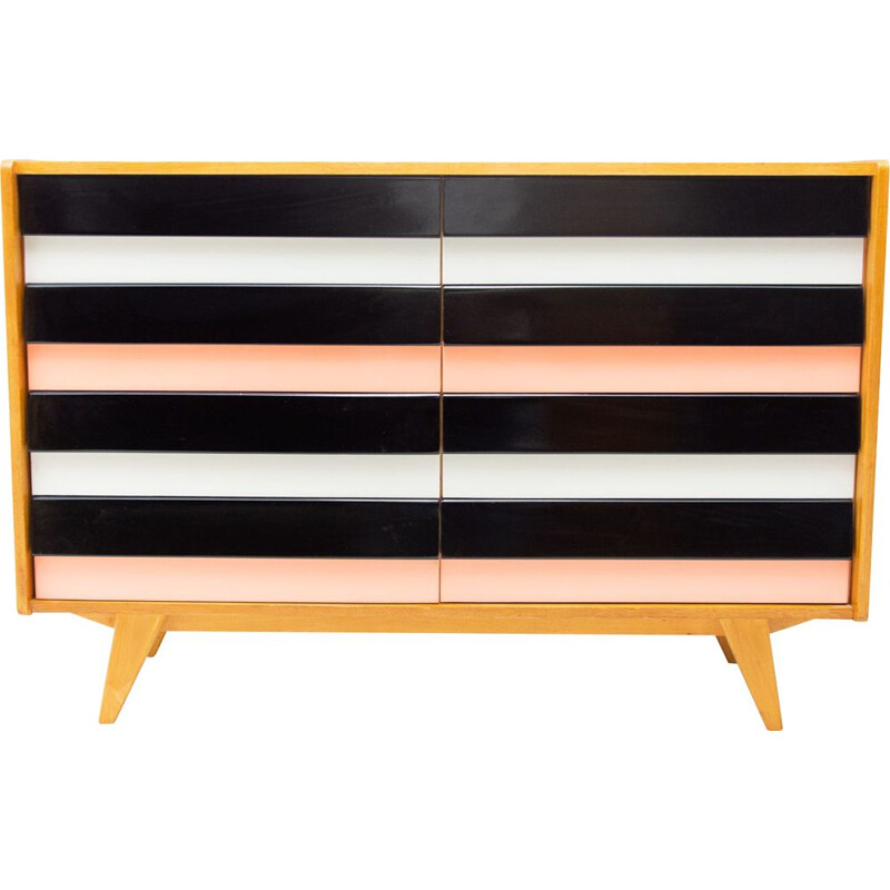 Vintage modernist chest of drawers No U-453 by Jiří Jiroutek, Czechoslovakia